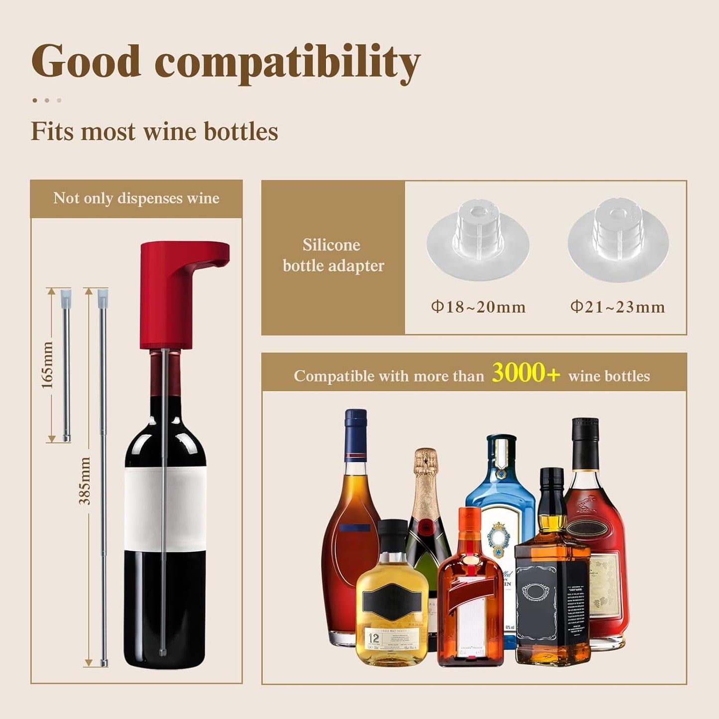 Redsack Smart Liquor Alcohol Digital Dispenser Decanter Aerator Pump Redsack - Rechargeable - Adjustable ml